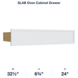 Devon-White: SLAB Oven Cabinet Drawer