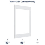Devon-White: Panel Oven Cabinet Overlay