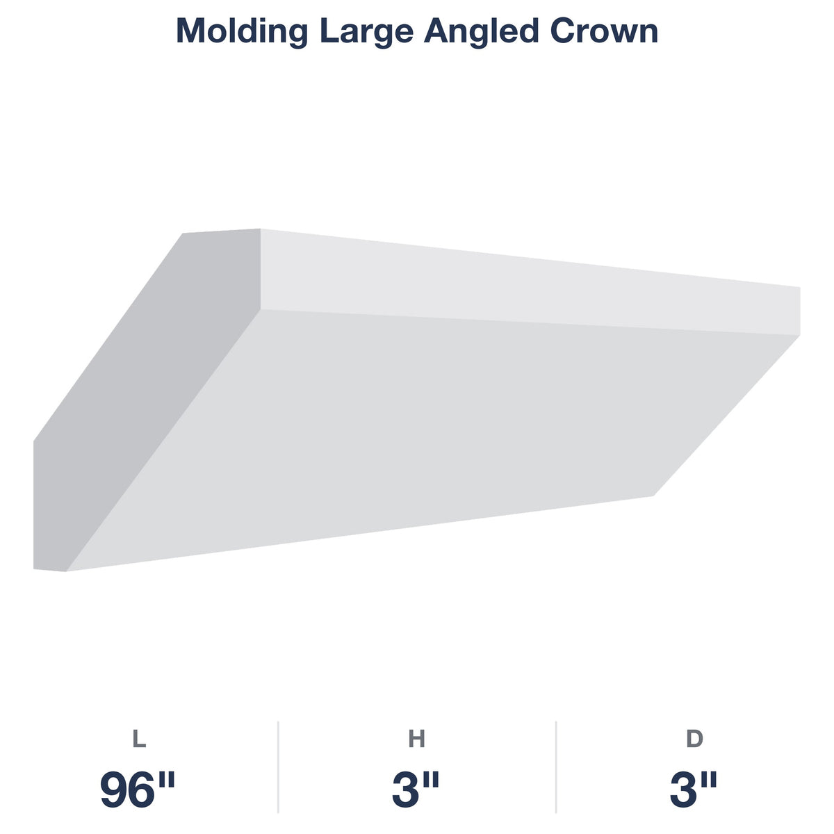Devon-White: Molding Large Angled Crown