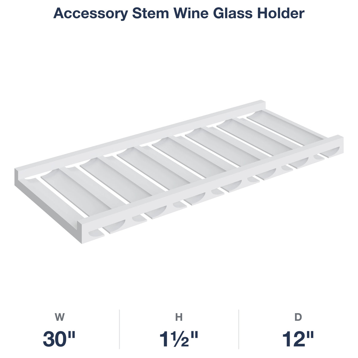 Devon-White: Accessory Stem Wine Glass Holder