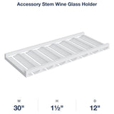 Devon-White: Accessory Stem Wine Glass Holder
