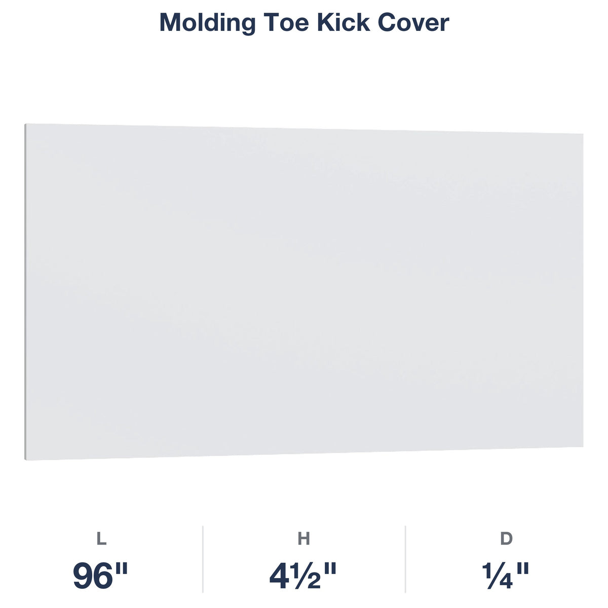 Devon-White: Molding Toe Kick Cover