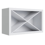Devon White Wall Cabinet Wine Rack 30" x 18"