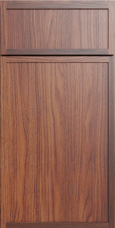 Devon Walnut door and drawer cabinet front