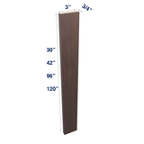 Espresso: Filler Wall or Tall  3" or 6" Wide up to 120" Length