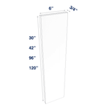 Smoky-Grey: Filler Wall or Tall  3" or 6" Wide up to 120" Length