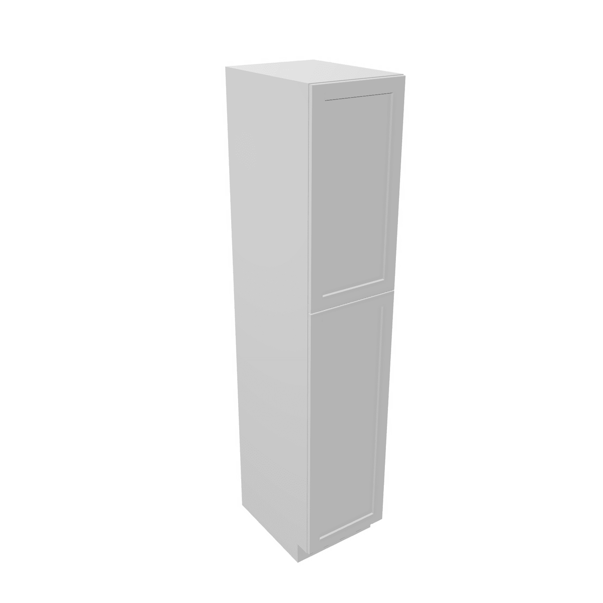 Luxor-White Tall Cabinet Linen Closet Vanity 21" Depth