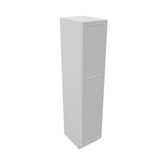Luxor-White Tall Cabinet Linen Closet Vanity 21" Depth