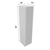 Luxor-White Tall Cabinet Linen Closet Vanity 21" Depth