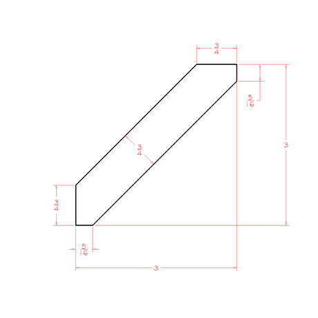 Molding Large Angled Crown