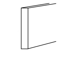 Smoky-Grey: Molding Toe Kick Cover 1/4" Thick