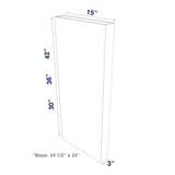 Smoky-Grey: Column 3" Wide Base or Wall