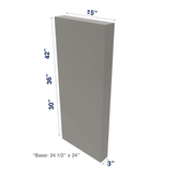 Misty-Grey: Column 3" Wide Base or Wall