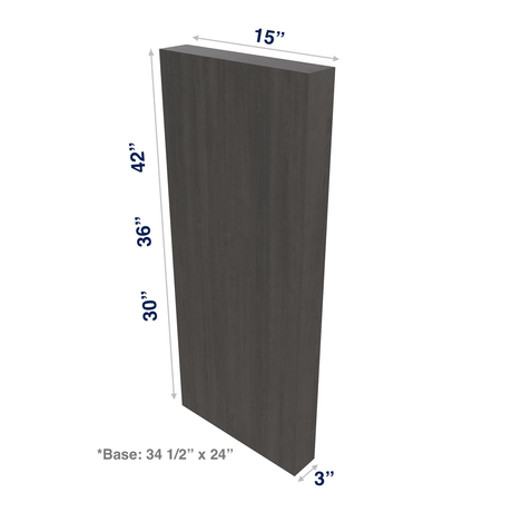 Smoky-Grey: Column 3" Wide Base or Wall