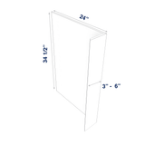 Smoky-Grey: Panel Dishwasher Return 3/4", 3" or 6" wide