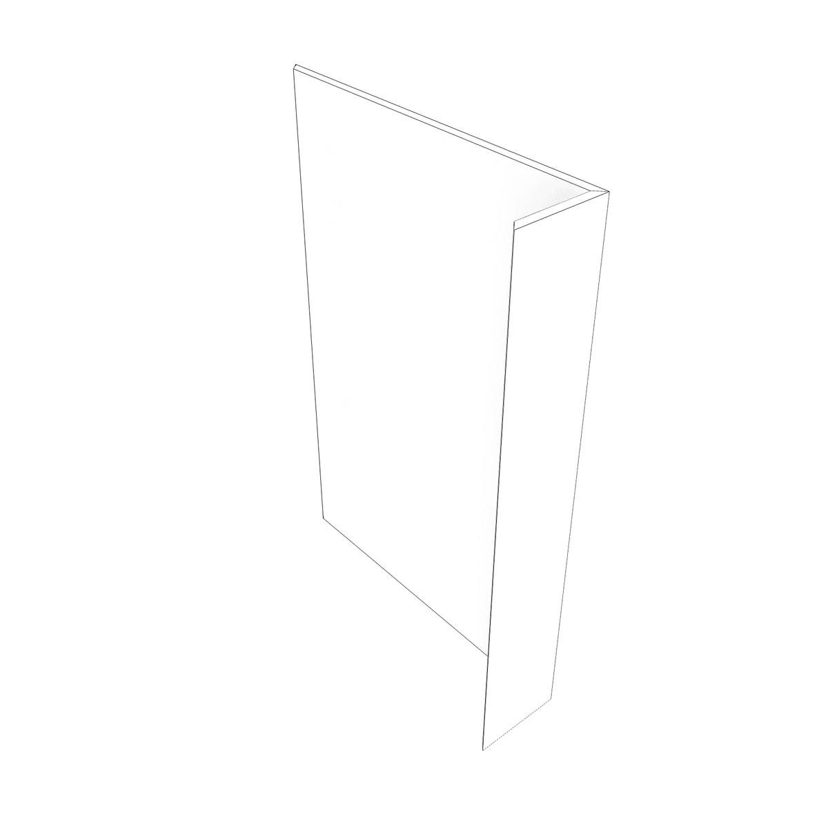 Smoky-Grey: Panel Dishwasher Return 3/4", 3" or 6" wide