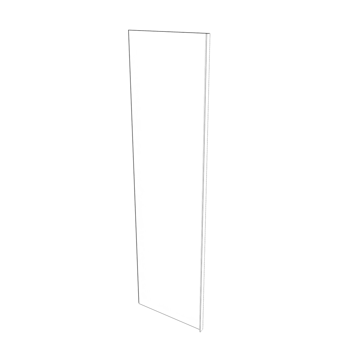 Smoky-Grey: Panel Refrigerator Return 3/4" - 3" Wide