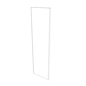 Smoky-Grey: Panel Refrigerator Return 3/4" - 3" Wide