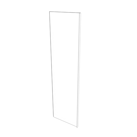Smoky-Grey: Panel Refrigerator Return 3/4" - 3" Wide
