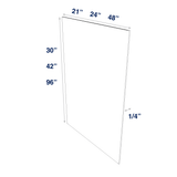 Smoky-Grey: Panel Skin 1/4" Finished - Wall Base Tall Vanity or Full Sheet