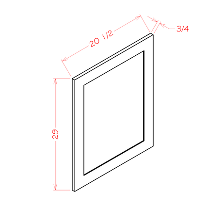 Panel Vanity Decorative End