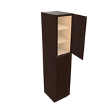 Espresso Tall Cabinet 2 Door Utility Pantry