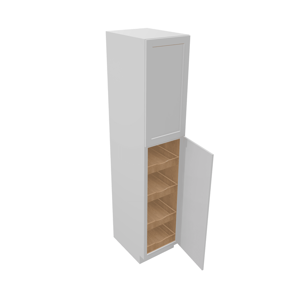 Luxor-White Tall Cabinet 2 Door Utility Pantry