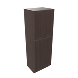 Espresso Tall Cabinet 4 Door Utility Pantry