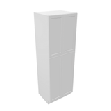 Luxor-White Tall Cabinet 4 Door Utility Pantry