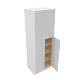 Luxor-White Tall Cabinet 4 Door Utility Pantry