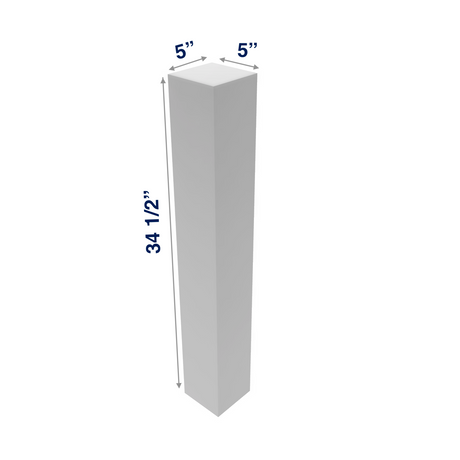 Smoky-Grey: Accessory Square Decorative Post