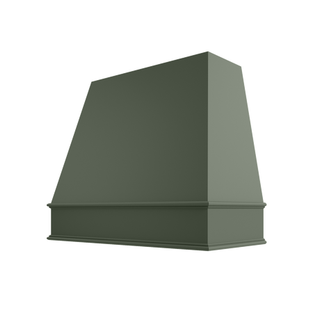 Shaker Ivy Hood RAL 1V Raleigh Tapered Classic Moulding Smooth Wood