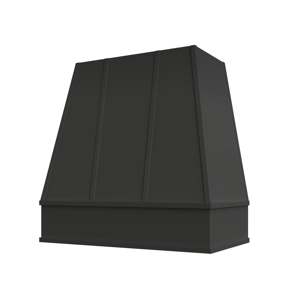 Shaker-Ivy: Hood RAL 2V Raleigh Tapered Flat Moulding Strapped Wood