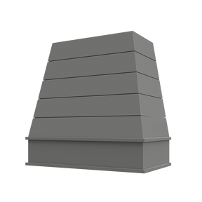 Shaker-Unfinished: Hood RAL 3V Raleigh Tapered Block Moulding Shiplap Wood