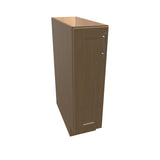 Shaker Essence Oak Base Cabinet Full-Height 9" Wide (Tray Base)