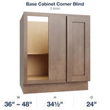 Shaker-Dakota Base Cabinet Corner Blind