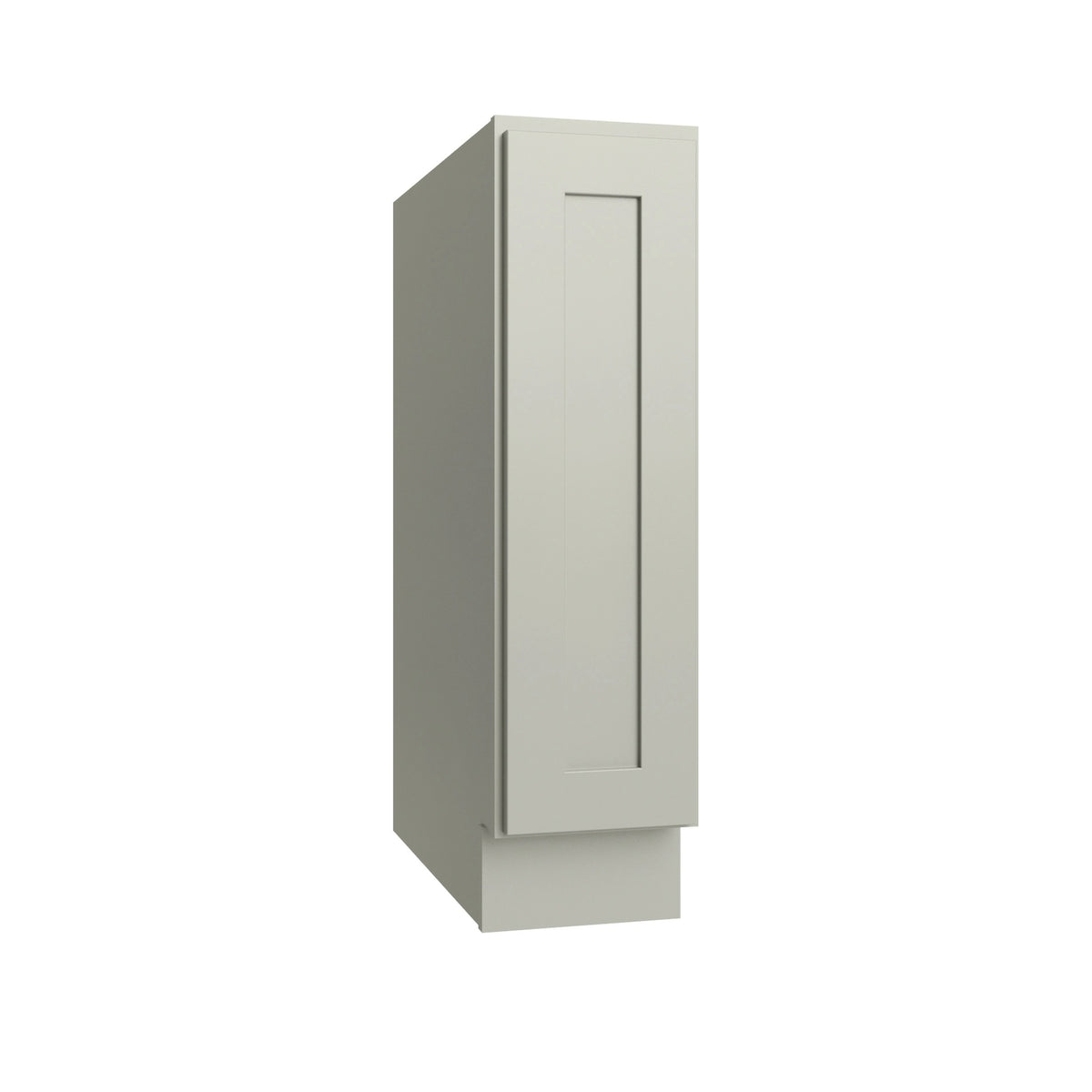 Shaker Moss Base Cabinet Full-Height 9" Wide (Tray Base)
