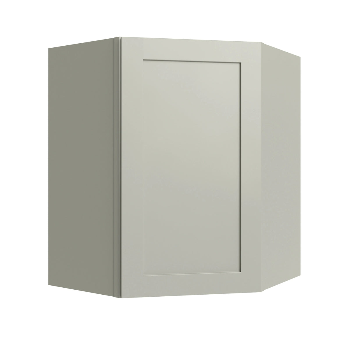 Shaker Moss Wall Cabinet Corner Diagonal 27" Deep