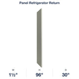 Shaker-Moss: Panel Refrigerator Return