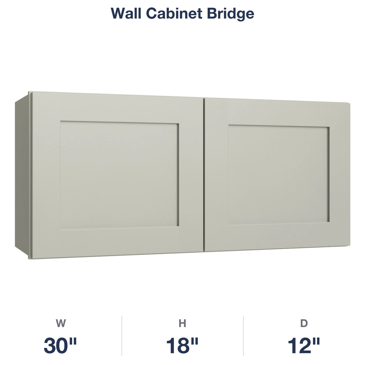 Shaker-Moss Wall Cabinet Bridge