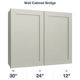Shaker-Moss Wall Cabinet Bridge