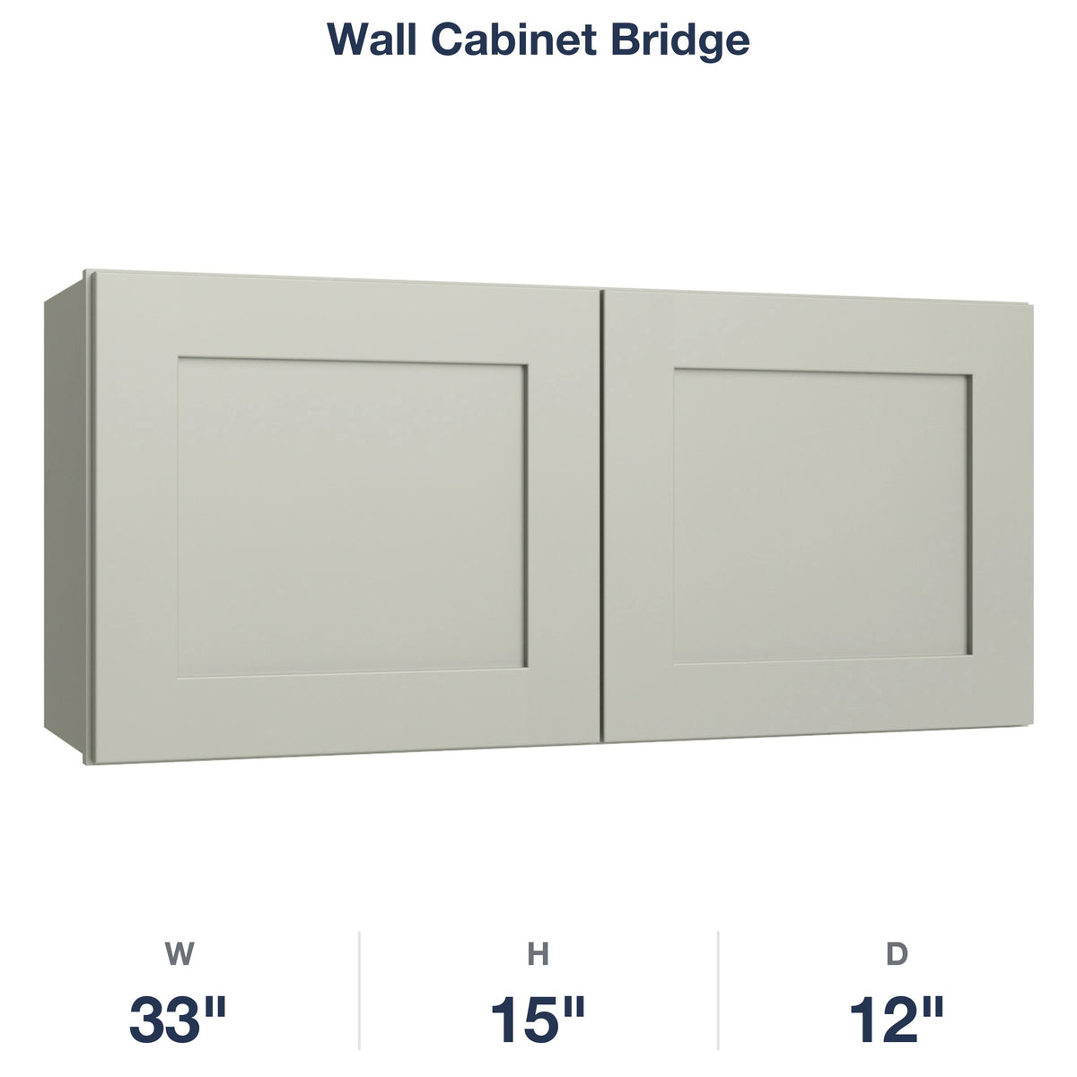 Shaker-Moss Wall Cabinet Bridge