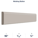 Shaker-Sand: Molding Batten