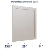 Shaker-Sand: Panel Decorative End Base