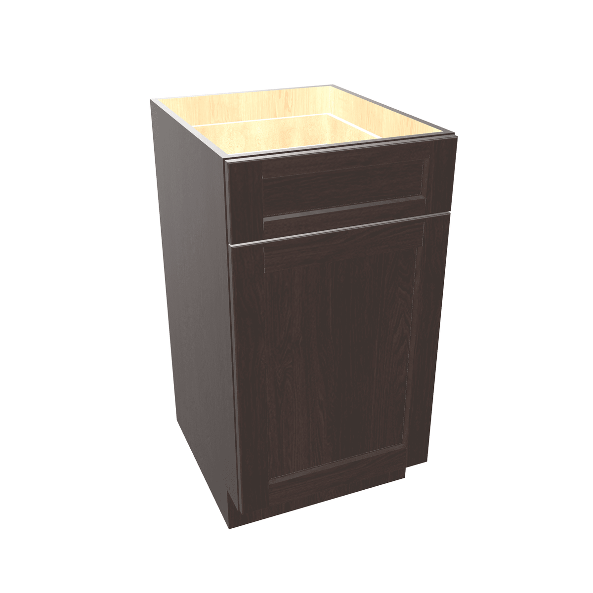 Espresso Assembled Vanity Base Cabinet 1 Door 1 Drawer