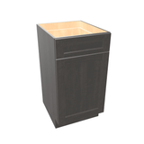 Smoky-Grey Assembled Vanity Base Cabinet 1 Door 1 Drawer