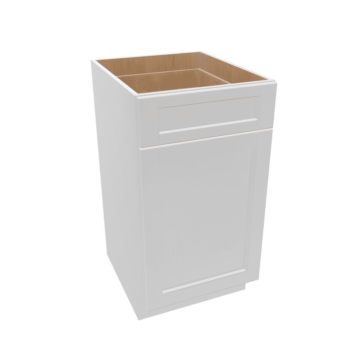 Luxor-White Assembled Vanity Base Cabinet 1 Door 1 Drawer