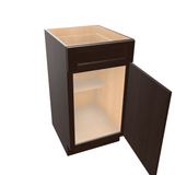 Espresso Assembled Vanity Base Cabinet 1 Door 1 Drawer