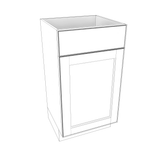 Smoky-Grey Assembled Vanity 1 Door Sink Base with Drawer Front 18" Wide X 16" Depth