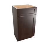 Espresso Assembled Vanity 1 Door Sink Base with Drawer Front 18" Wide X 16" Depth